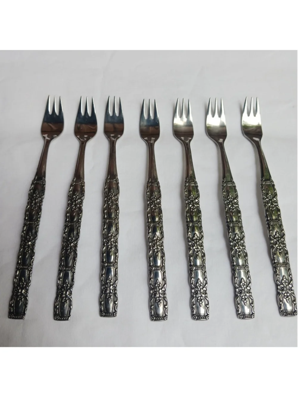 HTF Oneida Northland HOUSTON 7 Oyster Snack Forks Stainless Japan Flatware